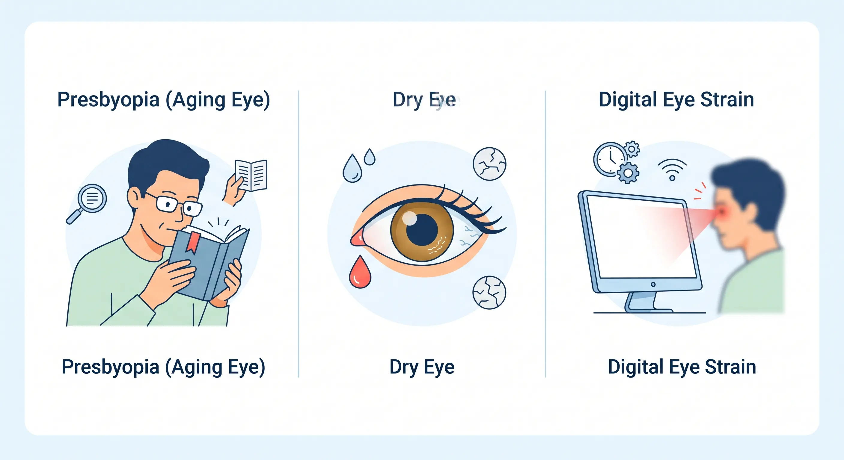 Age-related eye problems after 40 and vision care guidance by an ophthalmologist in Mumbai